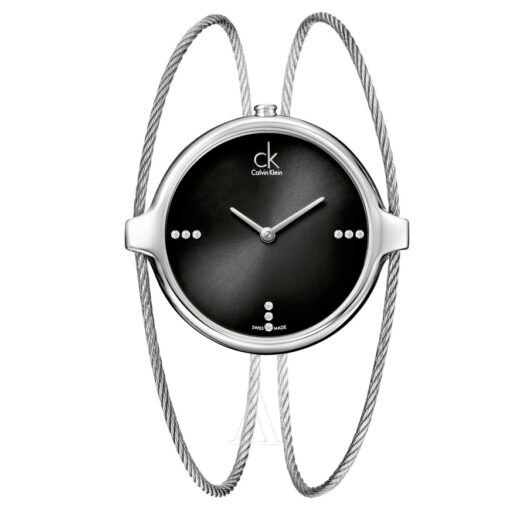 Calvin Klein Damen-Armbanduhr Analog Quarz Edelstahl K2Z2S11S