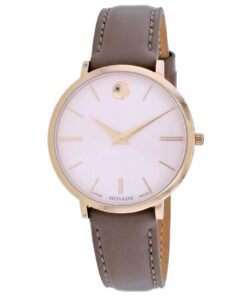 Ultra Slim Quartz Movement Pink Dial Ladies Watch