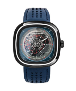 Gradient Blue Transparent Dial Automatic Men's Watch