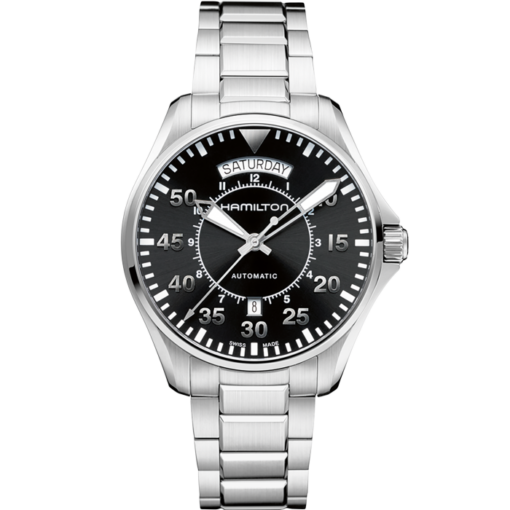 Pilot Day Date Automatic Black Dial Men's Watch