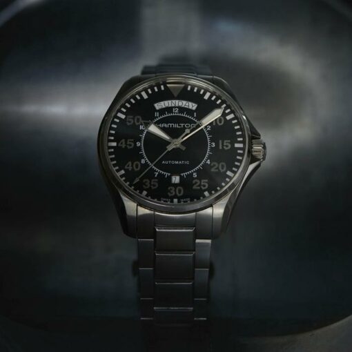 Pilot Day Date Automatic Black Dial Men's Watch