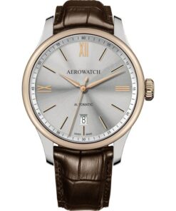 Herrenuhr  A 60985 BI02   Aerowatch Renaissance Automatic Leder braun