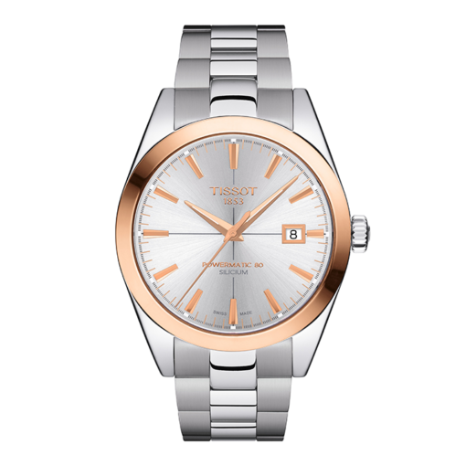 TISSOT GENTLEMAN POWERMATIC 80 SILICIUM SOLID 18K GOLD BEZEL